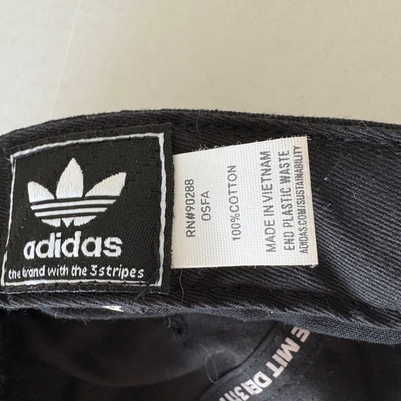 Adidas Adjustable Black Hat Patriotic Embroidered American Flag Theme Logo. - Picture 7 of 12